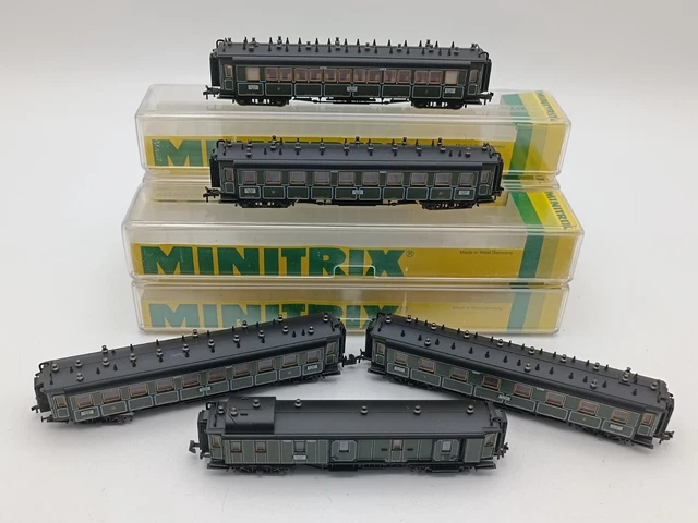 MiniTrix 15284 - Set De 5 Wagons Marchandises Pfalz - Époque I - Voie N (1/160) - Neuf