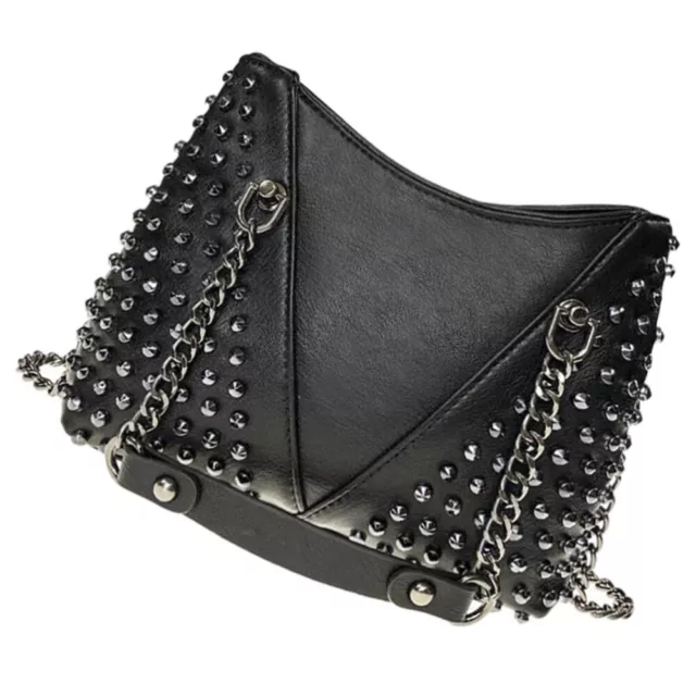 Rivet Shoulder Bag Studded Handbag Leather Crossbody Bag Crossbody Bag Chain Bag