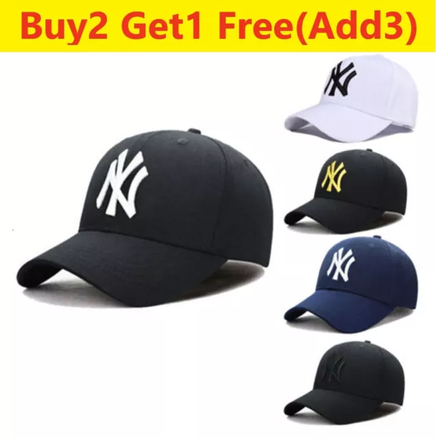 Unisex New York NY Yankees Baseball Men Women Hat Sport Snapback Cap Cotton UK