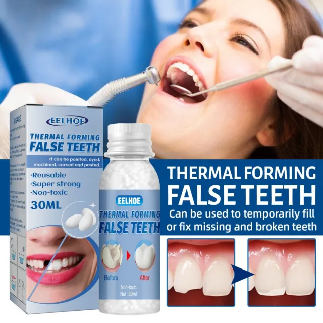 Denti colla in plastica denti protesi per trucco modificate riempimento temporaneo denti