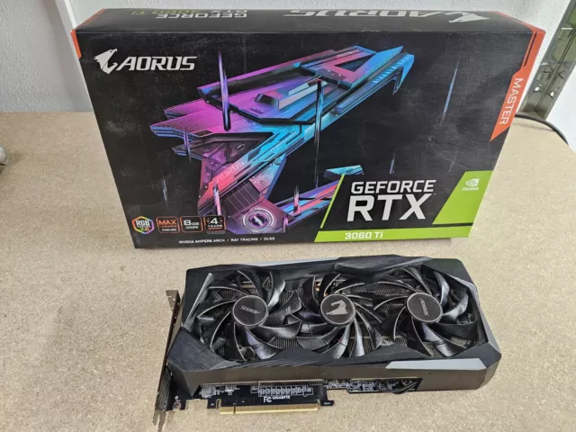 AORUS RTX 3060ti 8GB MASTER NON LHR GRAFIKKARTE GEFORCE NVIDIA