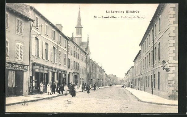 CPA Luneville, Faubourg de Nancy