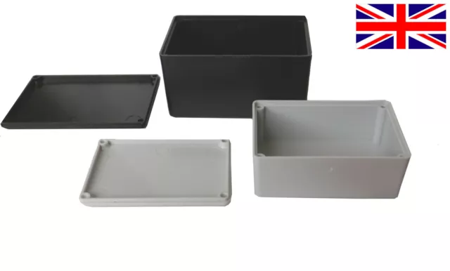 ABS Plastic Small Tiny Enclosure Project Boxes- UK Made- Ideal for Electronics 2