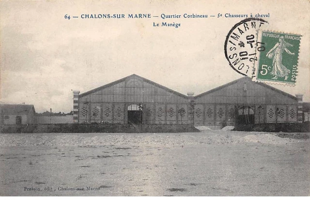 51 - CHALONS SUR MARNE - SAN30689 - Quartier Corbineau - 5e chasseurs à Cheval