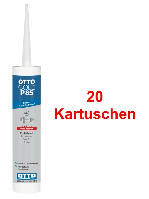 Ottocoll P85 20 x 310 ML Pegamento De La PU Extrem Fijo Adhesivo Para Interior &