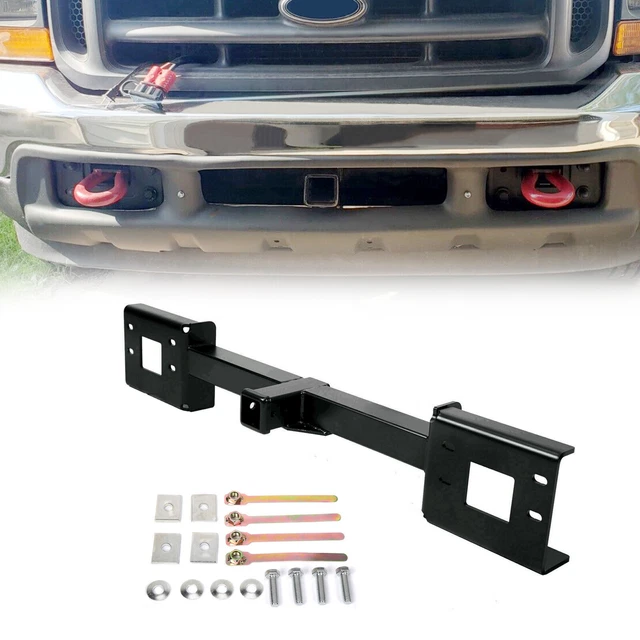FRONT MOUNT TRAILER Receiver Hitch Black For 9907 Ford F250 F350 Super