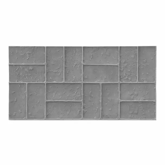Worn Brick Basketweave Concrete Stamp Single by Walttools (Floppy)