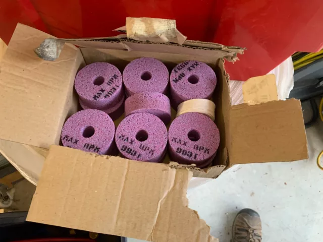 Stone Wheel Ruby 2-1/2" D x 1" W x 5/8" Hole 8BPI800VOS - Lot of 13