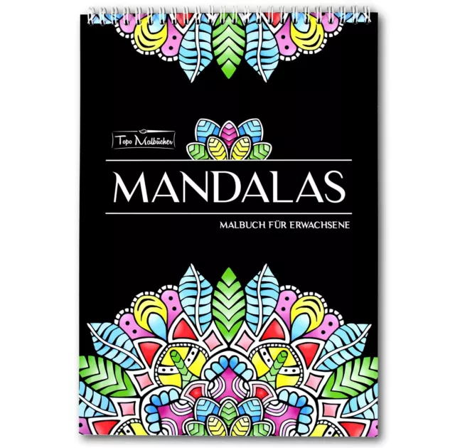 Mandala Malbuch für Erwachsene "Zauberhafte Nacht" - Premium-Malbuch