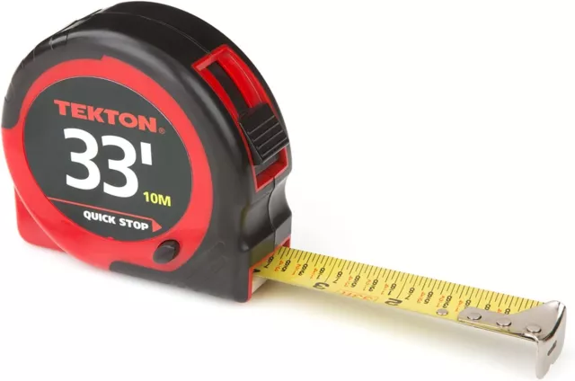 TEKTON 71955 33-Foot by 1-Inch Tape Measure RAPID READ