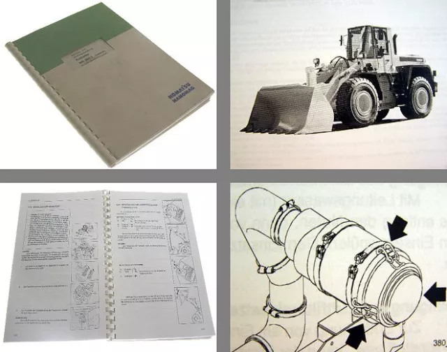 Komatsu WA380-3 Radlader Betriebsanleitung 1997 Wartung Bedienung