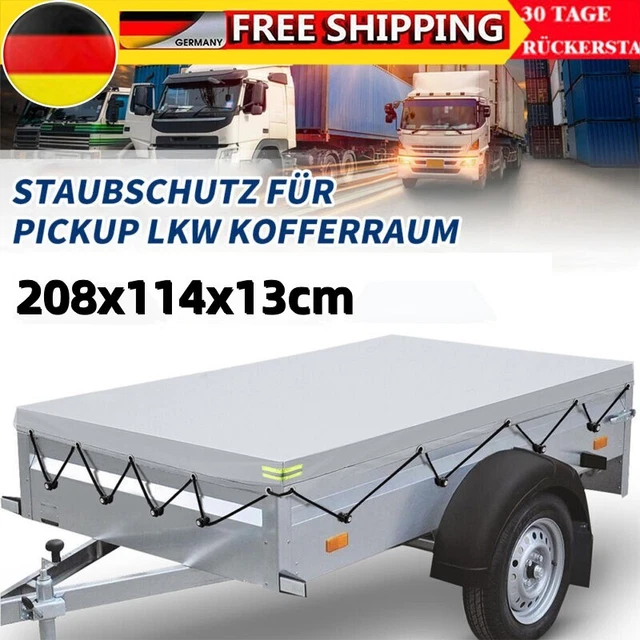 Anhänger Plane 207x114x10cm – Abdeckplane 600D Oxford, PVC-beschichtet – Für Anhänger & PKW