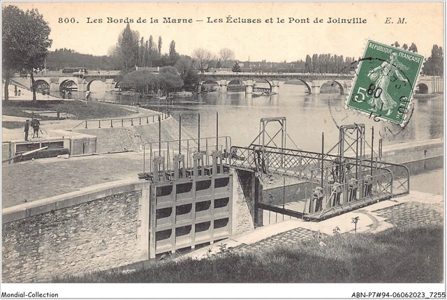 ABNP7-94-0556 - les bords de la marne - les ecluses et le pont de joinville