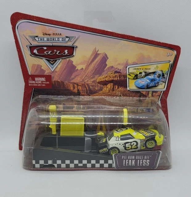 Disney Pixar Cars Pit Row Race Off "Leak Less"   Launch And Race