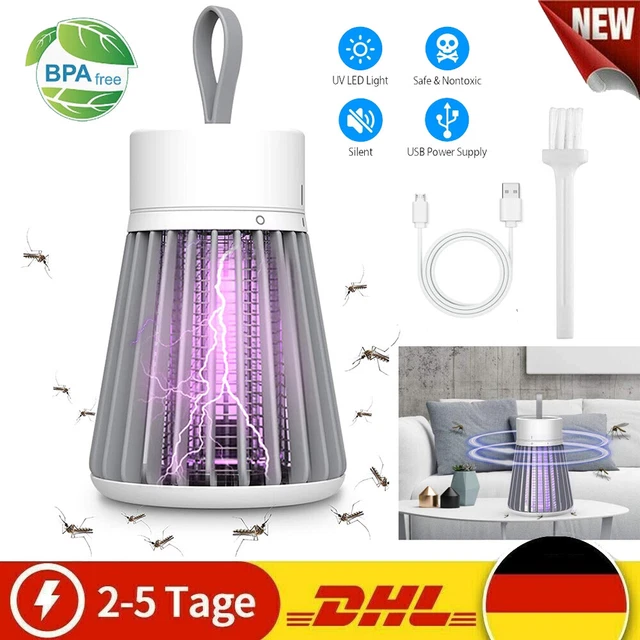 Moskito Killer UV Insektenvernichter Elektrisch LED Lampe Mückenfalle Licht AKKU