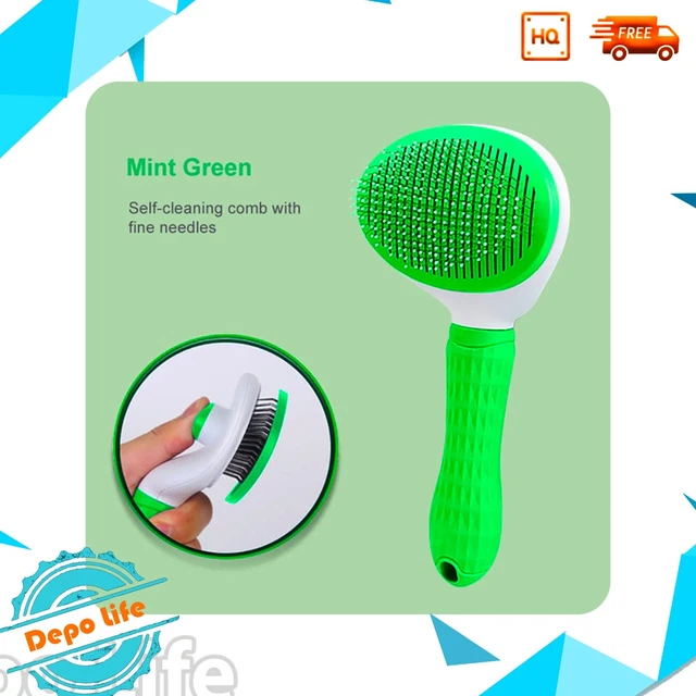 Self Cleaning Dog Cat Slicker Brush Grooming Undercoat Comb Tool PET Hair Care