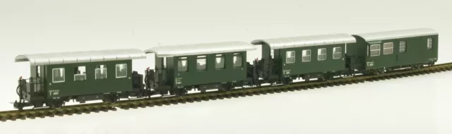 Liliput 340505 H0e Personenwagen-Set 4-teilig 2-achsig ÖBB Epoche III-IV