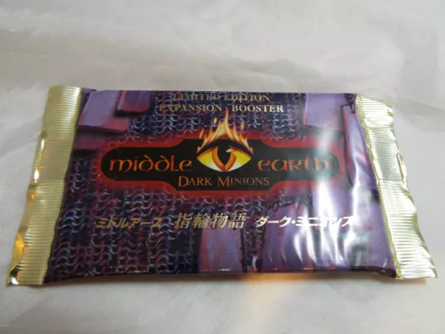 MIDDLE EARTH DARK MINIONS SEALED BOOSTER PACK OF 15 CARDS (Japanese language)