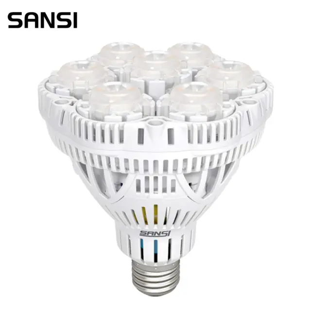 Grow LED Pflanzenlampe 36W Pflanzenlicht Vollspektrum E27 für Zimmerpflan SANSI