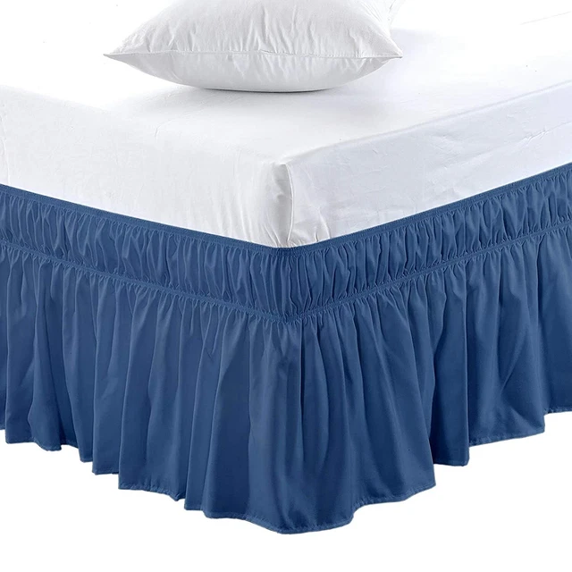 Microfibra Tessuto Dimensione Doppia Avvolgente Letto Skirt, 183cm x 122cm, Wrap