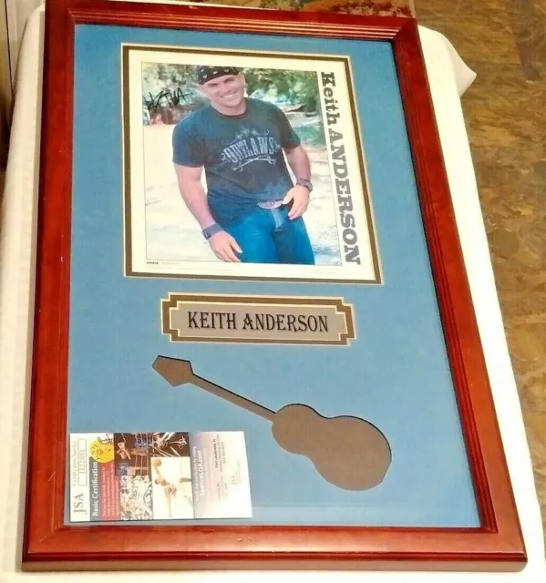 Keith Anderson Country Music  Signed Autographed 8x10 Framed & Matted Photo