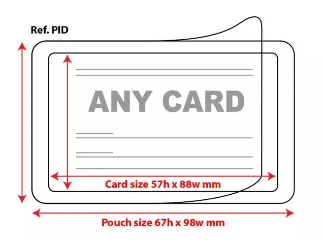 Self Seal Pouches Self Adhesive Cold Seal Laminating Pouches, Pack of 1-100 3