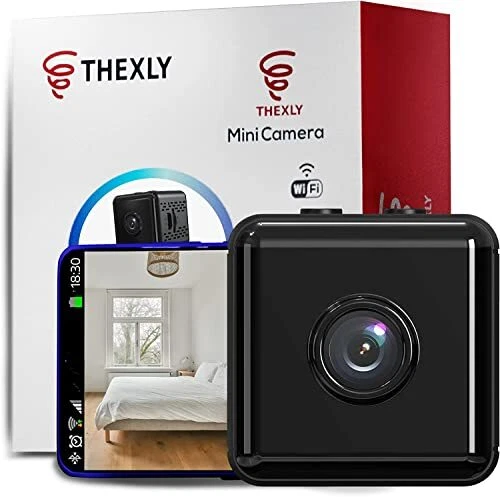 THEXLY Mini caméra Espion WiFi HD – Mini Camera Espion cachee sans Fil - Surv...