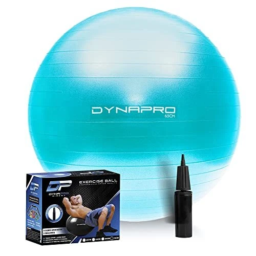 DYNAPRO - Exercise Ball Extra Thick Anti-Burst Material Heavy Duty Yoga Ball ...