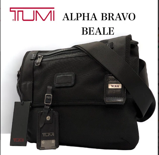 Tumi Alpha Bravo Beale Mini 22371Dh Men'S Leather Nylon Canvas Shoulder Black
