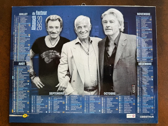 Calendrier Mural 2026 Johnny Hallyday - Format A3 (30x42 Cm) - 12 Photos Grand Format - 11