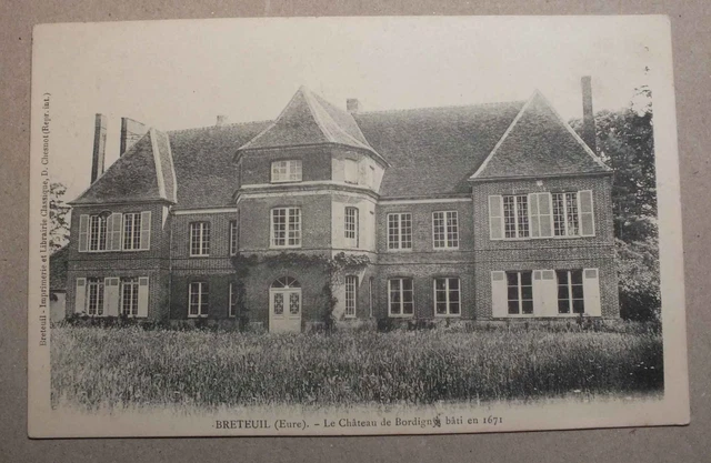Cpa - Breteuil - Le Chateau De Bordigny