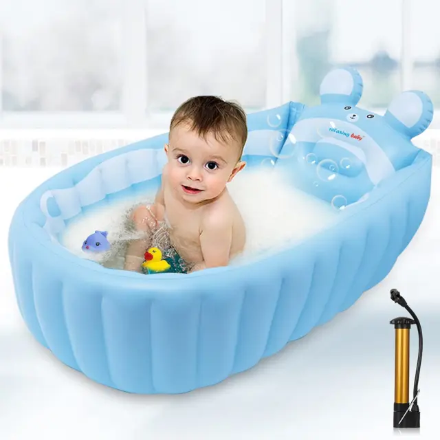 Relaxing baby Inflatable Baby Bathtub, Newborn Baby Bathtub seat for Infant, for