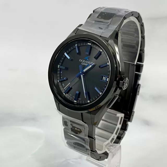 CASIO OCEANUS CLASSIC LINE OCW-T200SB-1AJF Bluetooth Solar Mens Watch New Japan