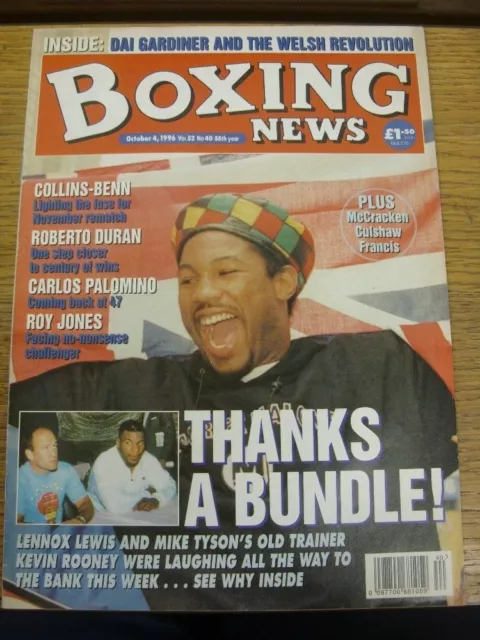 04/10/1996 Boxing: Boxing News Magazine - Vol.52 No.40 - Thanks A Bundle! Lennox