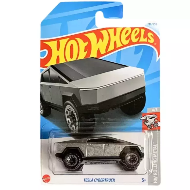 HOT WHEELS TESLA Cybertruck 2024 Case Q 246 Mainline New EV Zamac £