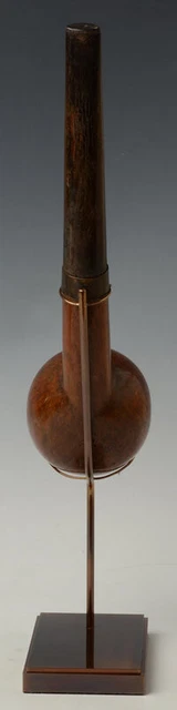 20th Century, Rare and Large Antique Burmese Wooden Pipe 9