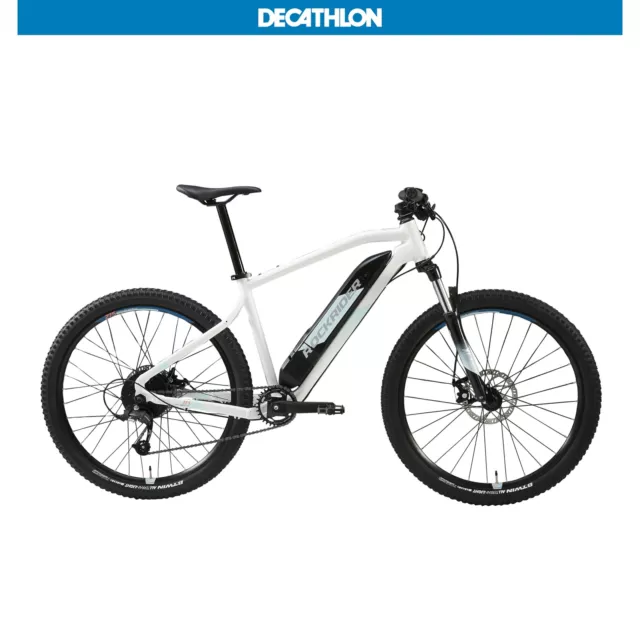Womens Mountain Electric Bike Bicycle Rockrider 27.5 Front Suspension Cycling