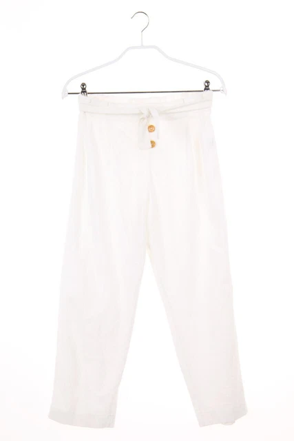 ZARA pantaloni paperbag fiocco 164 bianchi