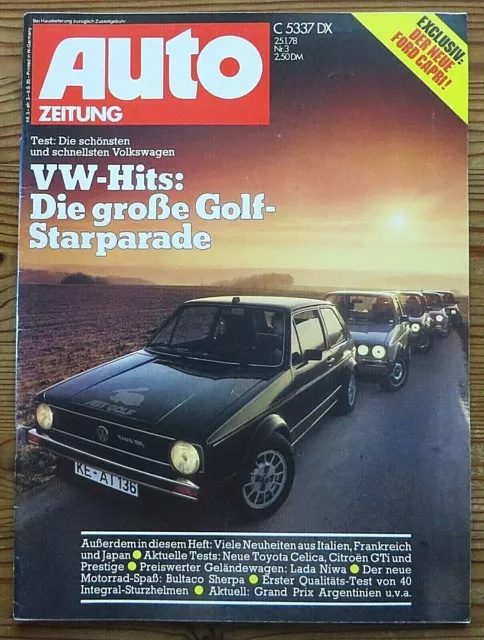 Auto Zeitung 03/78 Tests Abt-, Mahag-, Nordstadt-, Oettinger- und Zender-Golf