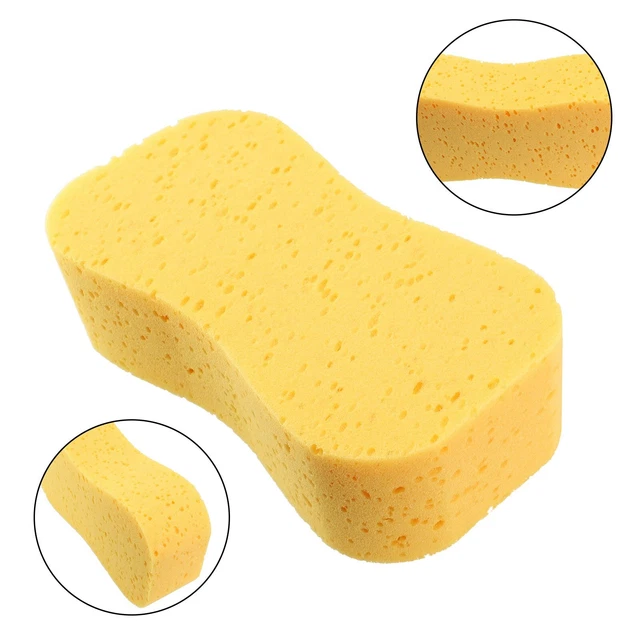 Lot De 5 éponges De Lavage Pour Voiture - Pour Jantes, Vitres Et Carrosserie, Dimensions 12x8x2,5 Cm, Résistantes Et Réutilisables