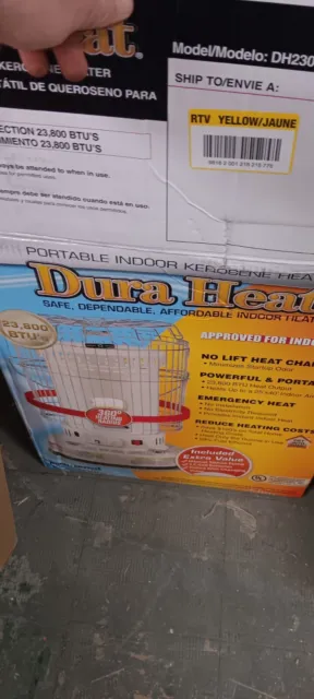DuraHeat DH2304S Indoor Kerosene Heater.....for parts