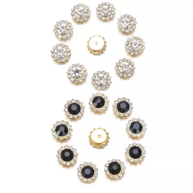 Hat Accessories Buttons Clothes Decoration Rhinestone Crystal Glass Stone