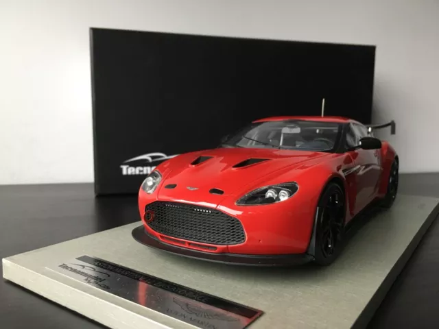 1/18 Tecnomodel Aston Martin V12 Vantage Zagato Red 1 of 100 Resin not Autoart 3