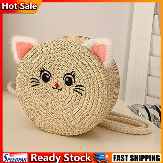 Süße Katze Umhängetasche Mode Strandtaschen Für Urlaubsreisen (Beige) Hot