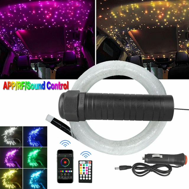 RGB LED 300pc Fiber Optic Lights Kit Car Roof Ceiling Headliner Star Lamp APP/RF