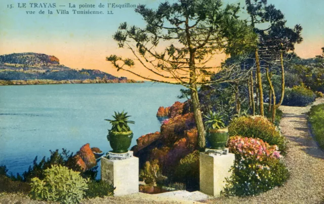 Carte SAINT RAPHAEL Le Trayas Pointe de l'Esquillon vue de la Villa Tunisienne