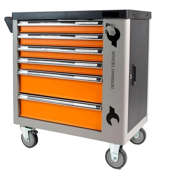 Carrello porta attrezzi con ruote completo di utensili 6 cassetti 428 pz inclusi