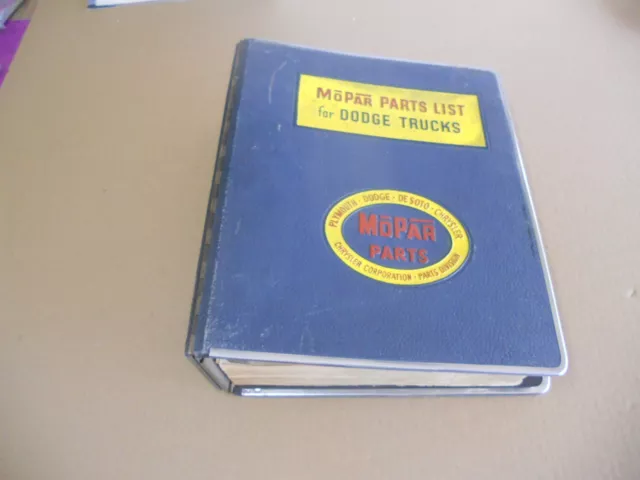 Original Mopar 1957 & 1958 Dodge Truck Parts and Illustration Catalog