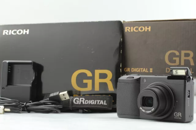 【MINT in BOX】RICOH GR Digital II 10.1MP digital Camera black From JAPAN