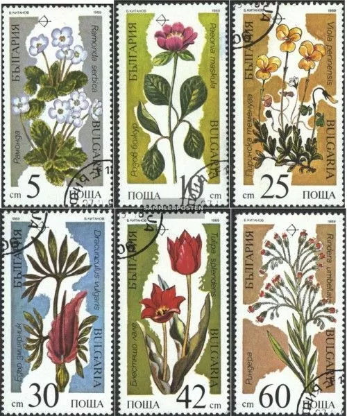 Bulgarien 3735-3740 (kompl.Ausg.) postfrisch 1989 Gefährdete Pflanzen